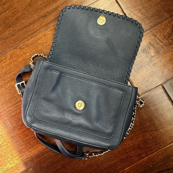 Tory Burch Navy Leather Crossbody Bag - Picture 2 of 5